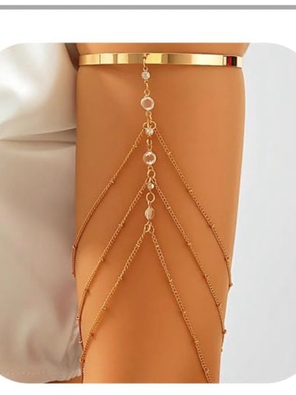 Gold Thigh Chain Body Jewelry - Elegant Layered Design